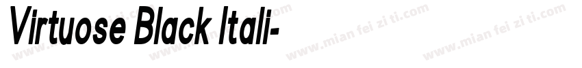 Virtuose Black Itali字体转换